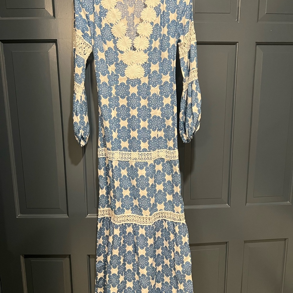 Floral Maxi Dress with Long Sleeves